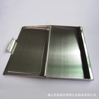佛山市南海區(qū)群領(lǐng)五金制品廠 專業(yè)銷售高品質(zhì)拉絲不銹鋼名片盒